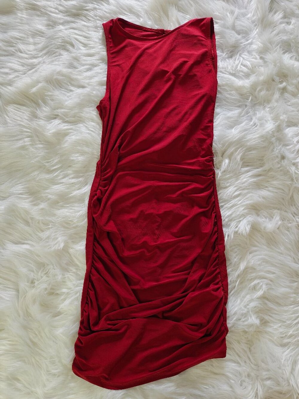 NWT Forever21 Red Midi Bodycon Dress, Size Small